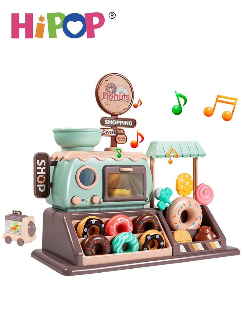 HIPOP Children's Dessert Toy Set,Ice Cream Set Toy,Girl Boy Pretend Toy Set  - Image 1