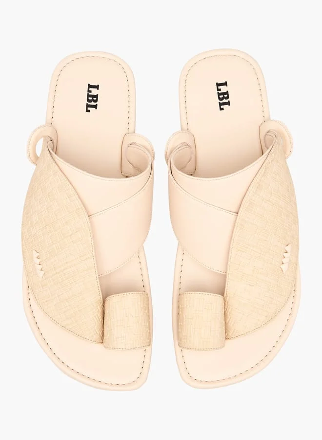 LBL by Shoexpress Men Textured Slip-On Arabic Sandals