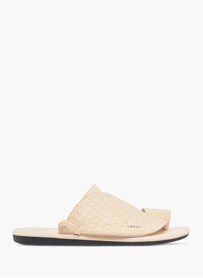 LBL by Shoexpress Men Textured Slip-On Arabic Sandals  - Image 2