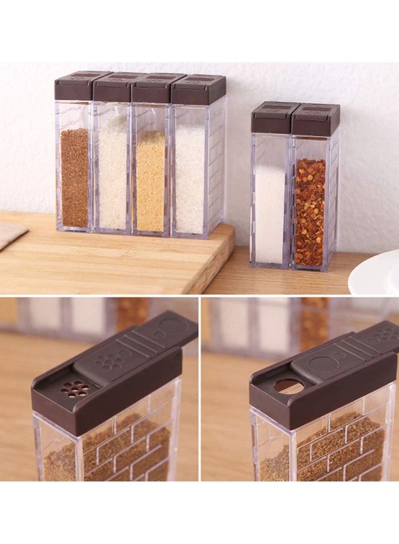 Condiment Jar, 6Pcs Seasoning Box Storage Container Barbecue Containers Kitchen Supplies Coffee - Image 2