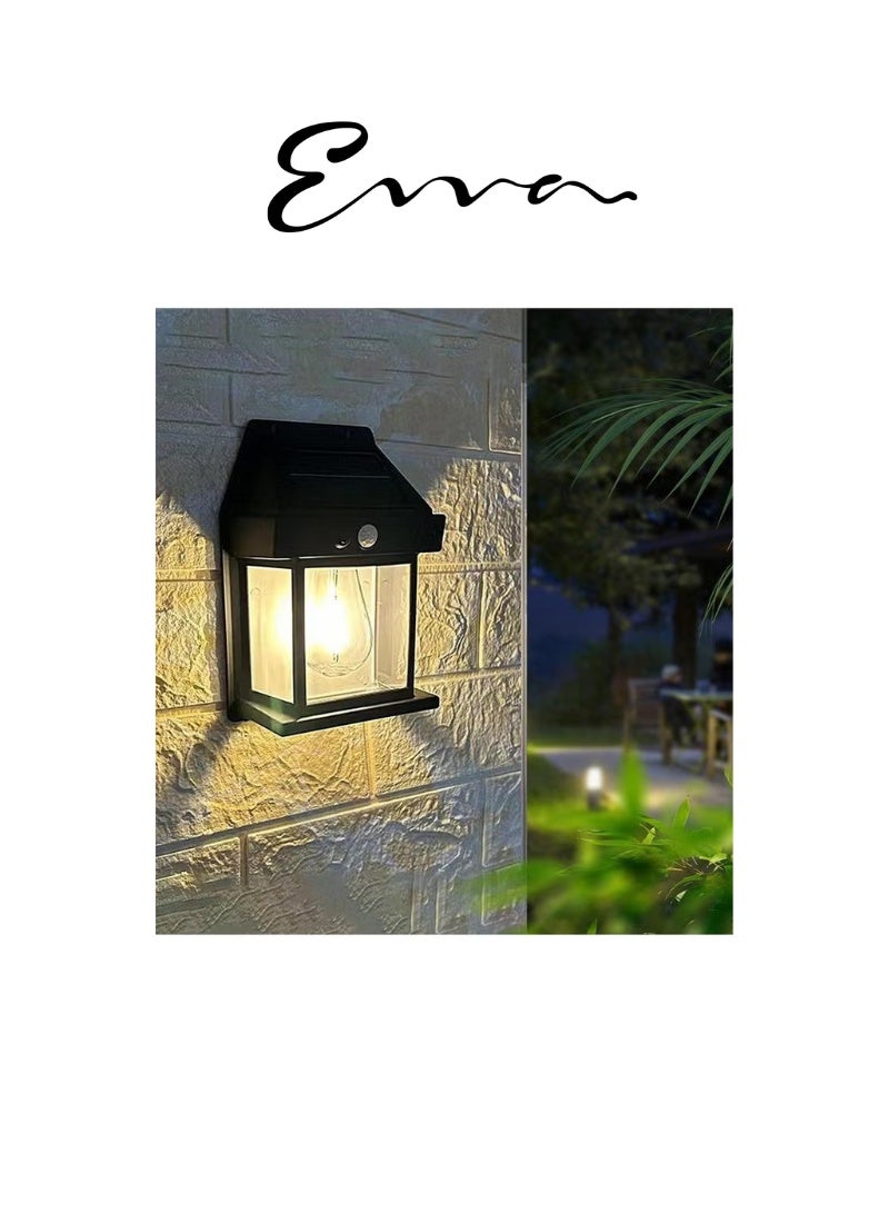 Evva Solar interaction Wall Lamp/Light, Outdoor Lamp/Light for Security and Patio Lighting. - Image 1