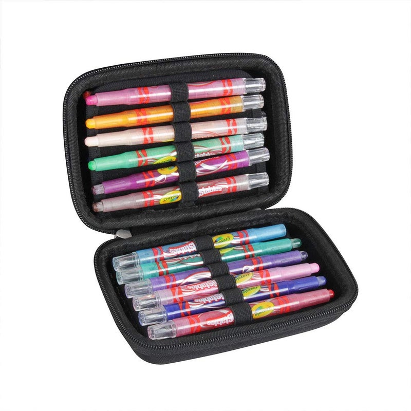 Hermitshell Hard Travel Case for Crayola Mini Twistables Crayons 24 Classic Colors NonToxic Art Tools for Kids - Image 2