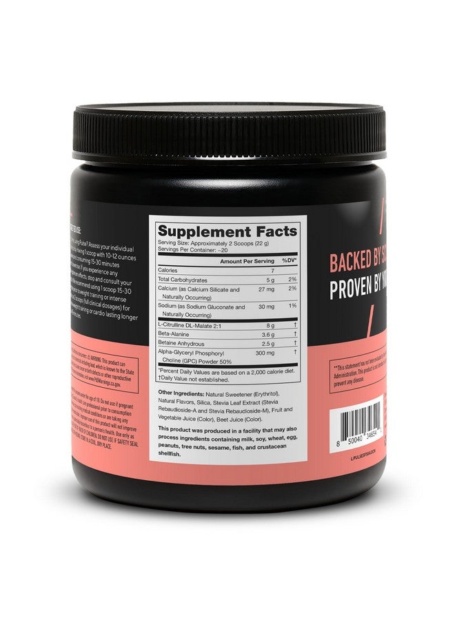 LEGION Pulse Pre Workout Supplement - All Natural Nitric Oxide Preworkout Drink Creatine Free Naturally Sweetened Beta Alanine Citrulline Alpha GPC - Caffeine Free Strawberry Kiwi Pre Workout Powder - Image 2