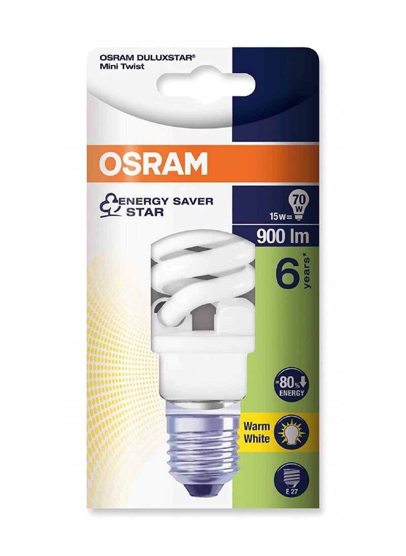 OSRAM Osram Esl Spiral 15Watts E27 Warm White - Image 1