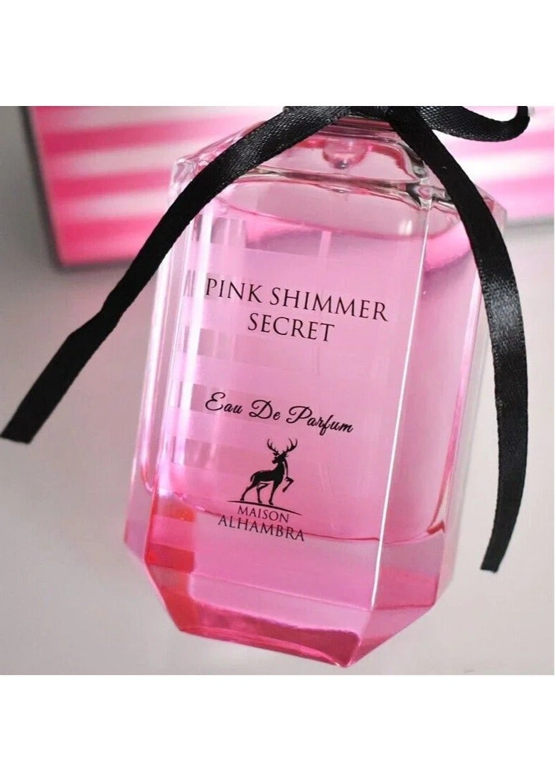 ميزون الهمبرا عطر بينك شيمر سيكريت أو دو برفيوم من ميزون الهمبرا للنساء - 100 مل ( مستوحي من فيكتوريا سيكريت بومبشيل ) - Image 3
