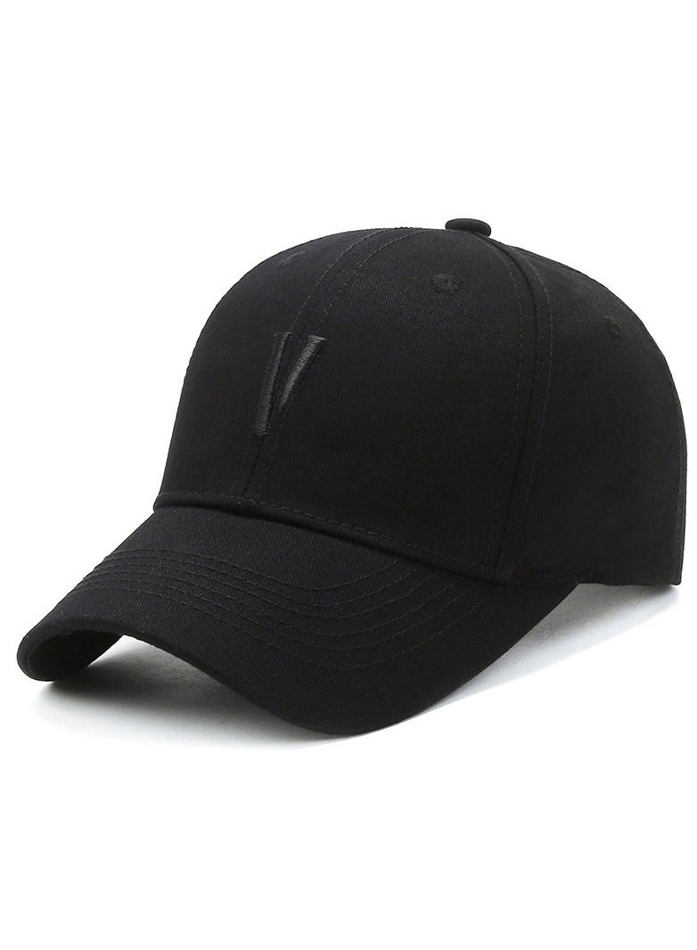 Generic Men's Classic Logo Adjustable Baseball-Cap Hat, Black One Size - Image 2
