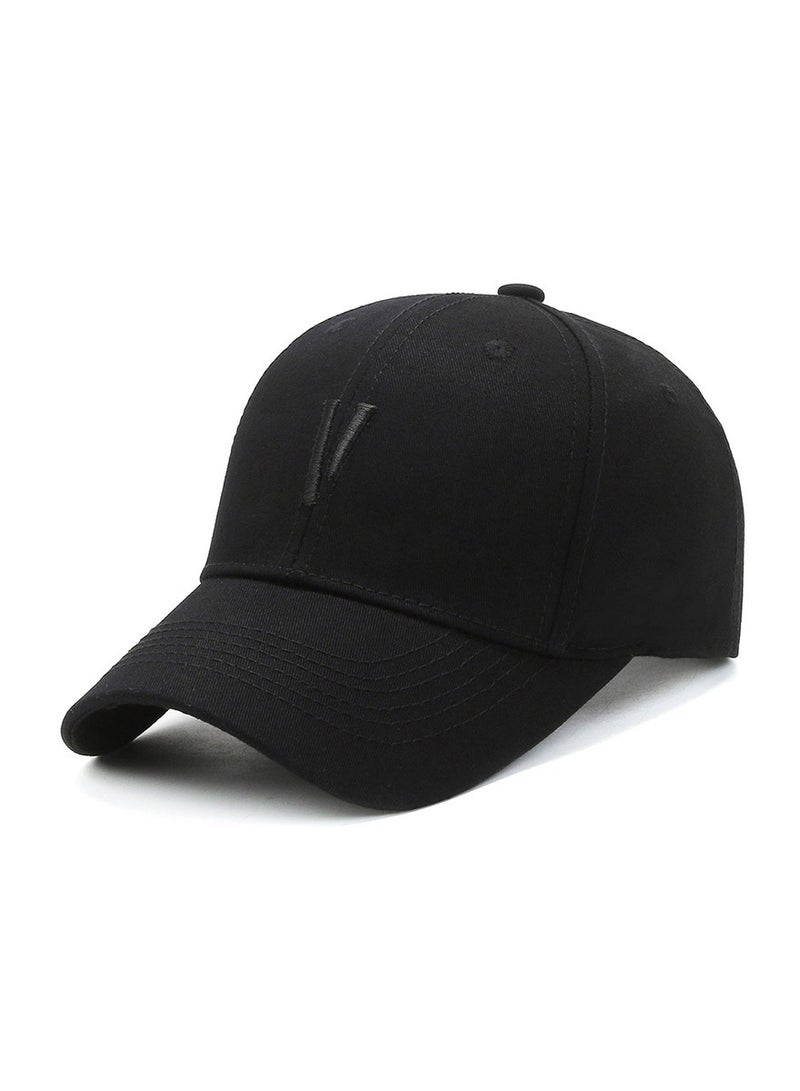 Generic Men's Classic Logo Adjustable Baseball-Cap Hat, Black One Size - Image 1