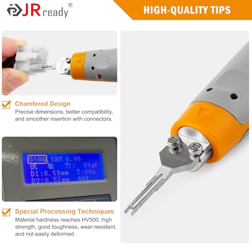 JRready ST5344 Pin Removal Tools Mini-Fit Jr Extraction Tool Micro-Fit .062 .093 Molex Pin Extractor Tool Metri-Pack AMP Mate-N-Lok Amphenol RT360 Series Connectors Terminal Release Tool Kit 11PCS - Image 5