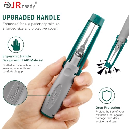 JRready ST5344 Pin Removal Tools Mini-Fit Jr Extraction Tool Micro-Fit .062 .093 Molex Pin Extractor Tool Metri-Pack AMP Mate-N-Lok Amphenol RT360 Series Connectors Terminal Release Tool Kit 11PCS - Image 4