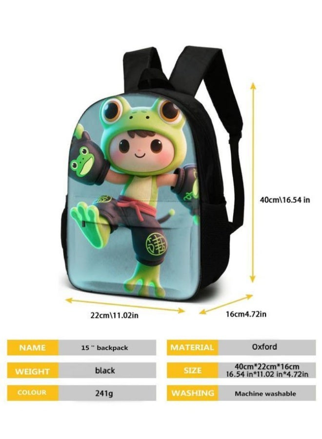 Bright Li Fire Unlock the new fashion of childish fun! Three-piece set of bags, cartoon elements for children and teenagers (students, children, friends' outings, mountain climbing, schooling, etc. can be used) - 111 - Image 5