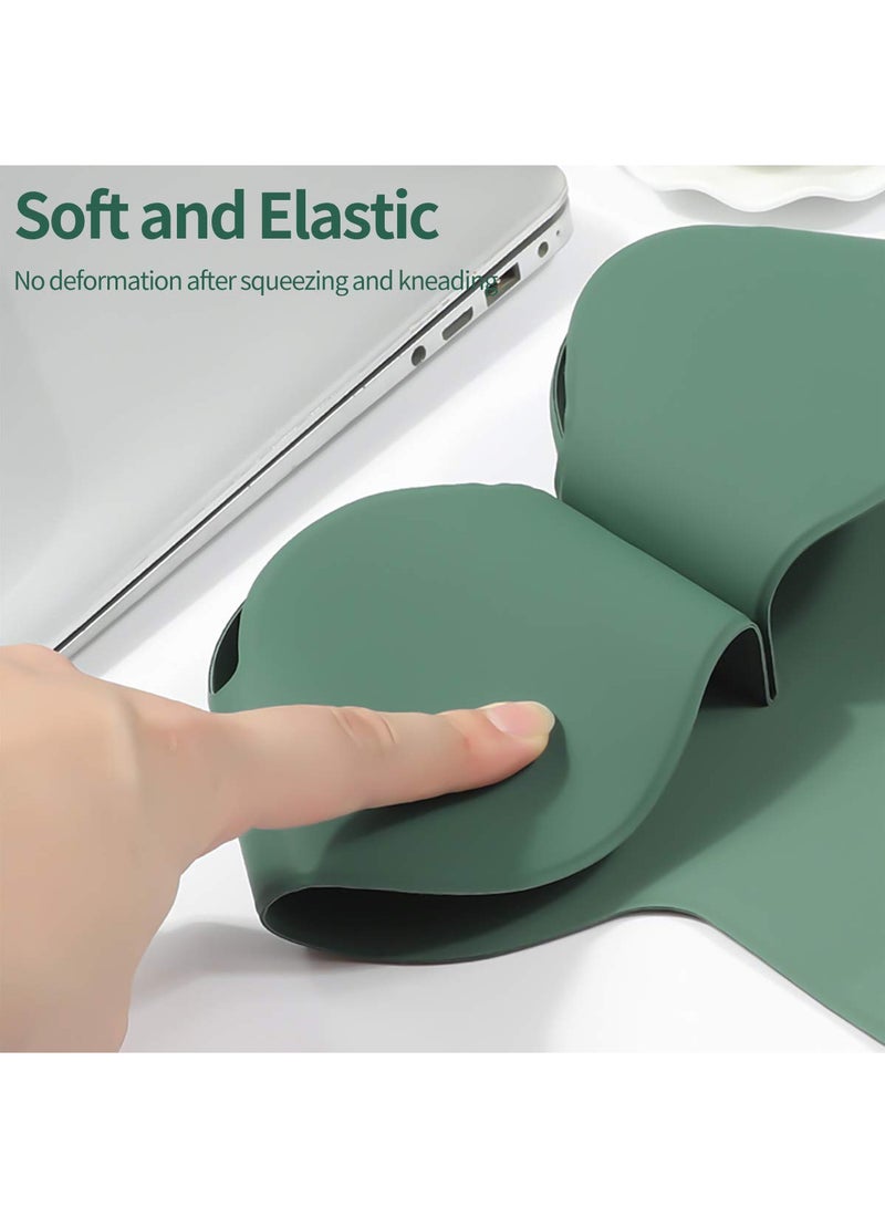 For Apple AirPods Max Case, Smart Automatic Sleep Headphones Silicone Storage Bag, Portable Travel Anti-Scratch Carrying Case Compatible with AirPods Max Anti-Dust Protective Cover (Dark Night Green) - Image 3