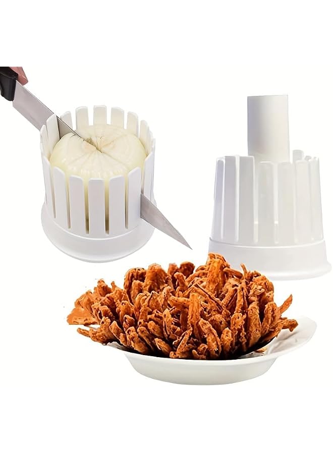 S-TOP Blooming Onion Cutter, Easy Fried Onion Blossom Slicer & Core Remover, Multi-Purpose Vegetable & Fruit Cutter Tool, Kitchen Gadget, for Onions, Potato, Tomato, Apple, Orange - Image 1