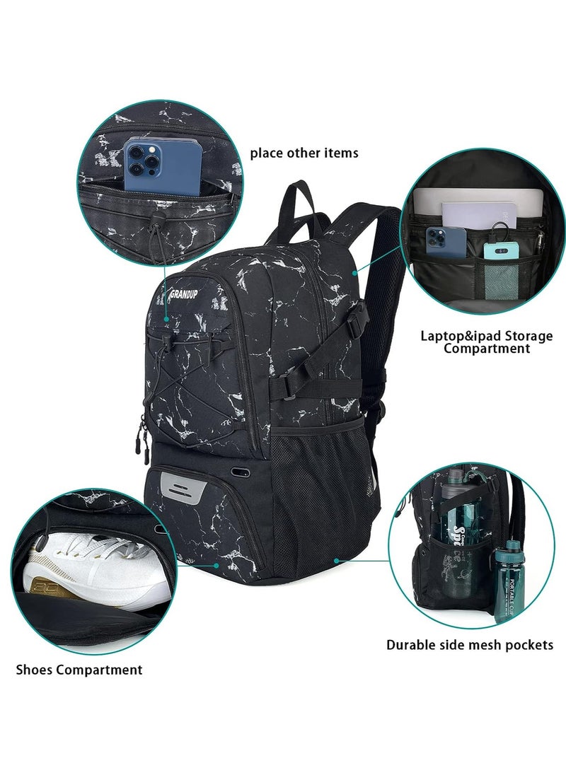 SYOSI Basketball backpack with ball and shoes compartment Fit Volleyball, soccer, Swim, Gym, Travel, and School, large capacity sports training equipment bags  - Image 4