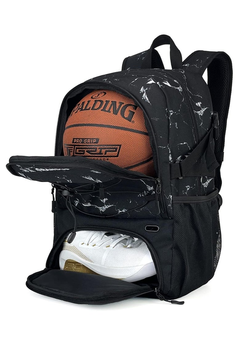 SYOSI Basketball backpack with ball and shoes compartment Fit Volleyball, soccer, Swim, Gym, Travel, and School, large capacity sports training equipment bags  - Image 1