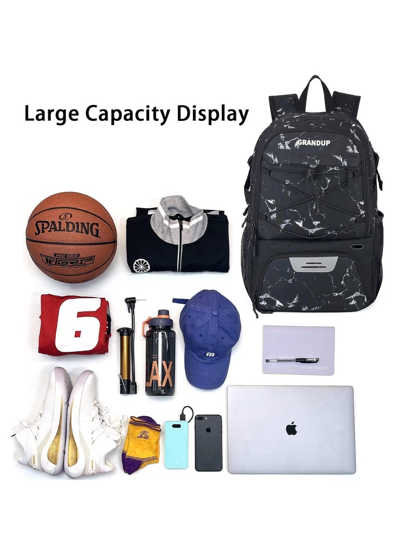 SYOSI Basketball backpack with ball and shoes compartment Fit Volleyball, soccer, Swim, Gym, Travel, and School, large capacity sports training equipment bags  - Image 2