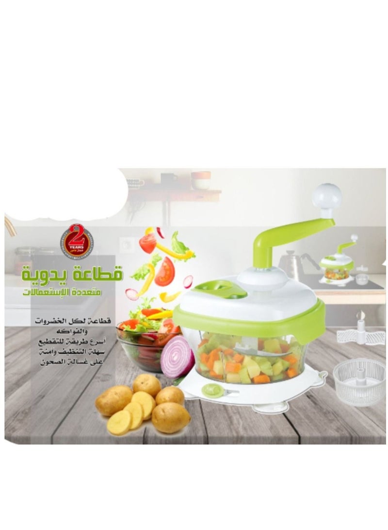 DLC Multi-use manual vegetable and fruit cutter, distinctively convenient in use