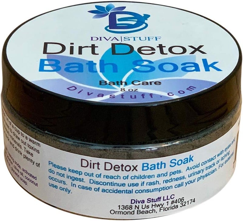 Dirt Detox Bath Soak with Charcoal Bentonite Clay Ginger  Sea Salt by Diva Stuff