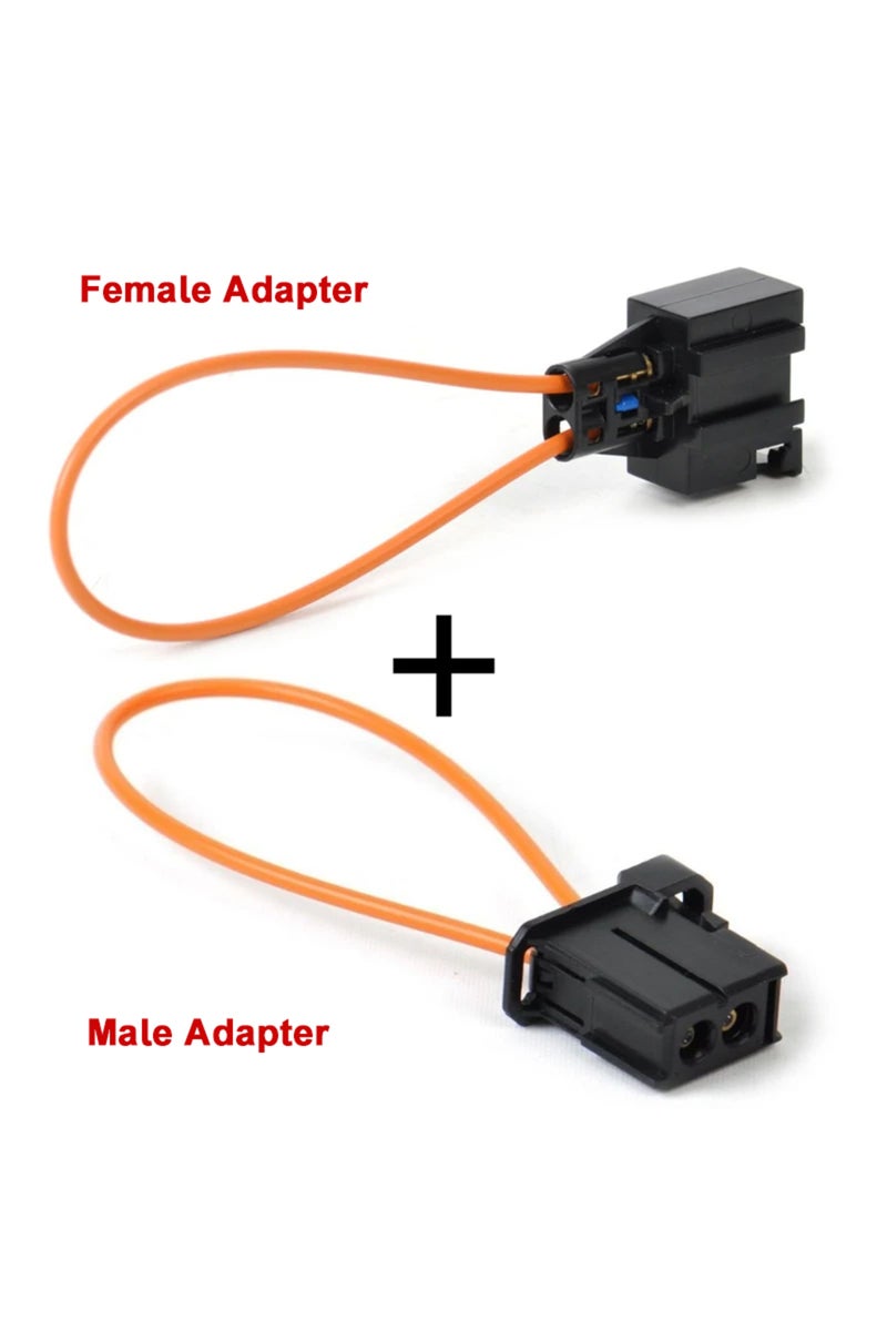 Female Male Adapter 2pc Most Fiber Optical Optic Loop Bypass Male♀ Adapter Cable Connector Dia