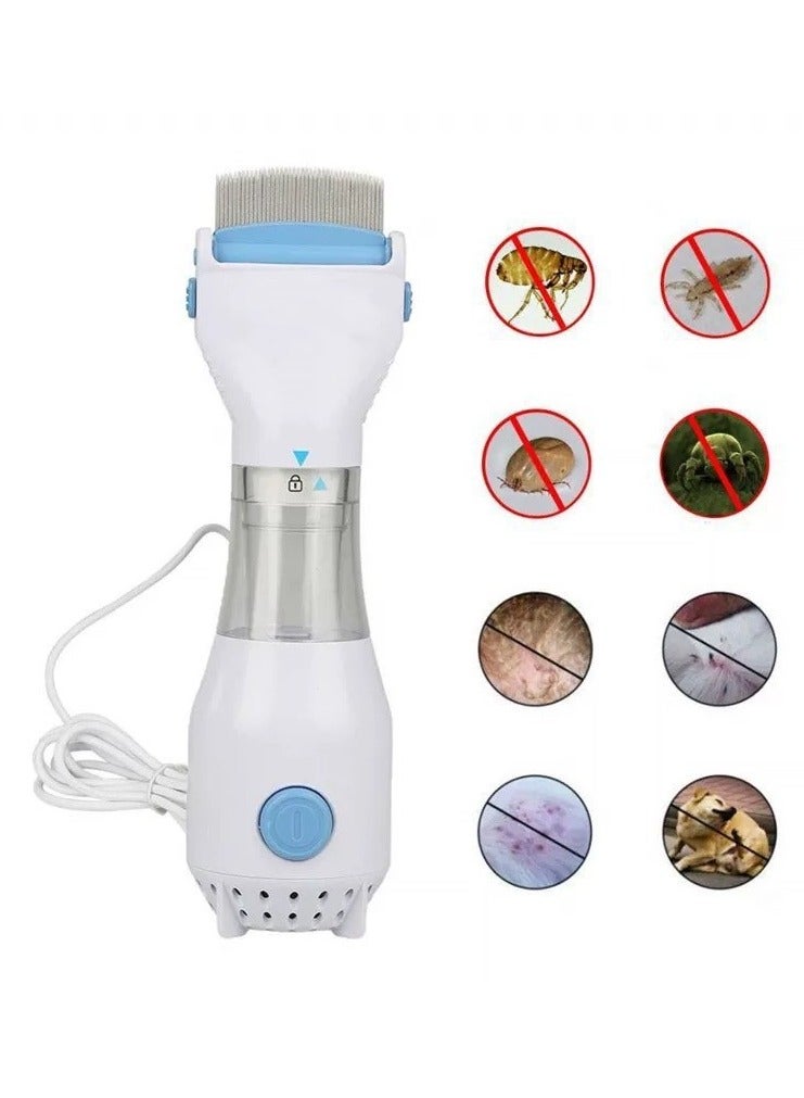 Hair Cleaner Lice Catcher Electric Pet Lice Removal Comb to get rid of lice fleas - Image 1
