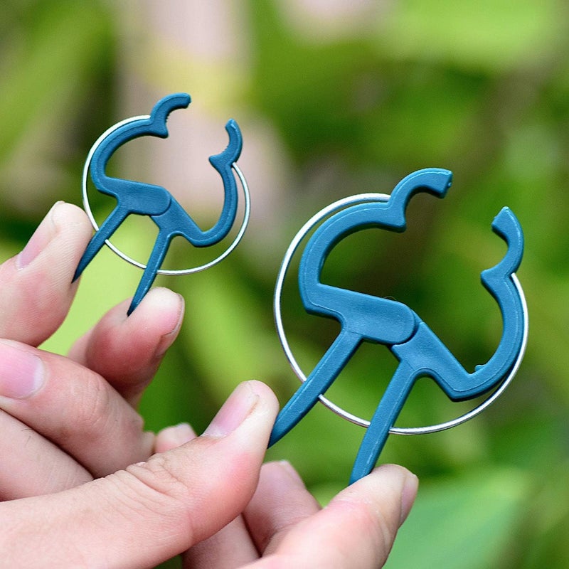 PERSZEN 60PCS Plant Clips 2 Sizes Adjusting Reusable Garden Plant Supports Clips for Supporting Stems of Flower Vine Vegetables Tomatoes Climbing - Image 3