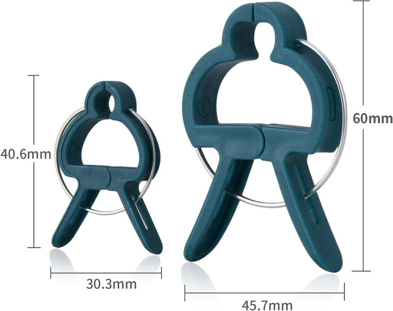 PERSZEN 60PCS Plant Clips 2 Sizes Adjusting Reusable Garden Plant Supports Clips for Supporting Stems of Flower Vine Vegetables Tomatoes Climbing - Image 2