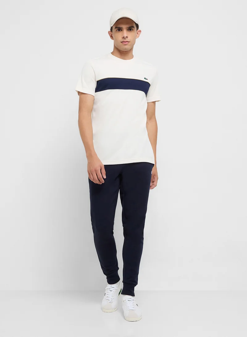 LACOSTE Ultra Dry Printed Crew Neck T-Shirt