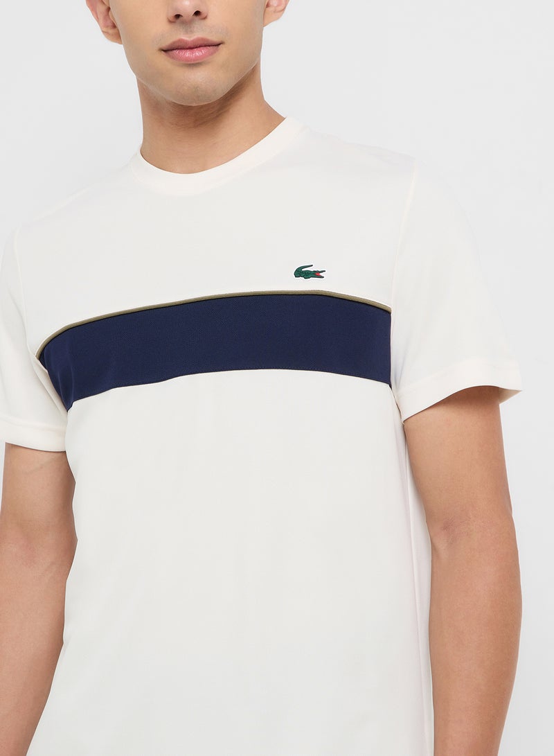 LACOSTE Ultra Dry Printed Crew Neck T-Shirt - Image 3