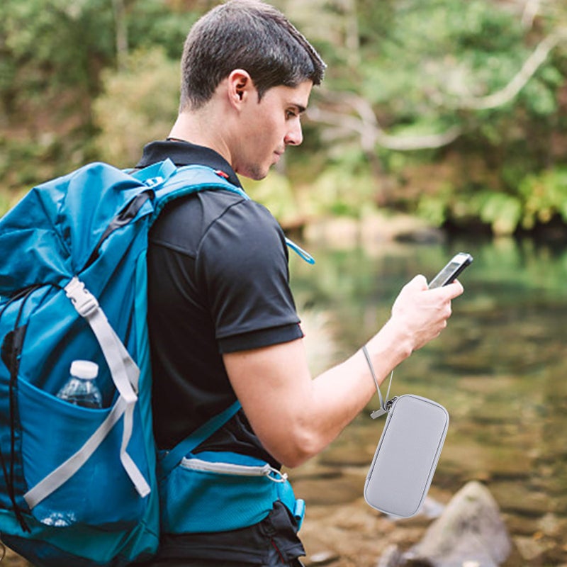 khanka Hard Travel Case Replacement for Anker MagGo 6.6k/10K Magnetic Power Bank/Anker MagGo USB-C Adapter,10k Power Bank,Case Only(White). - Image 5