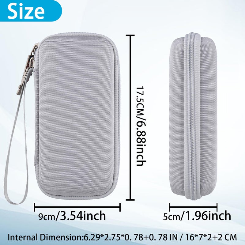 khanka Hard Travel Case Replacement for Anker MagGo 6.6k/10K Magnetic Power Bank/Anker MagGo USB-C Adapter,10k Power Bank,Case Only(White). - Image 2