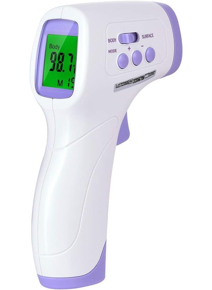 Contactless Thermometer for Adults & Kids – High Accuracy, 1-Second Response, 99 Memory, Body & Surface Modes, LCD Display - Image 1