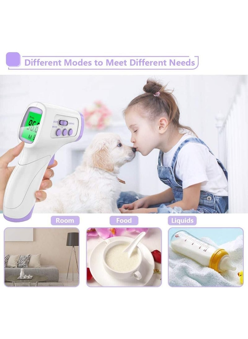 Contactless Thermometer for Adults & Kids – High Accuracy, 1-Second Response, 99 Memory, Body & Surface Modes, LCD Display - Image 3