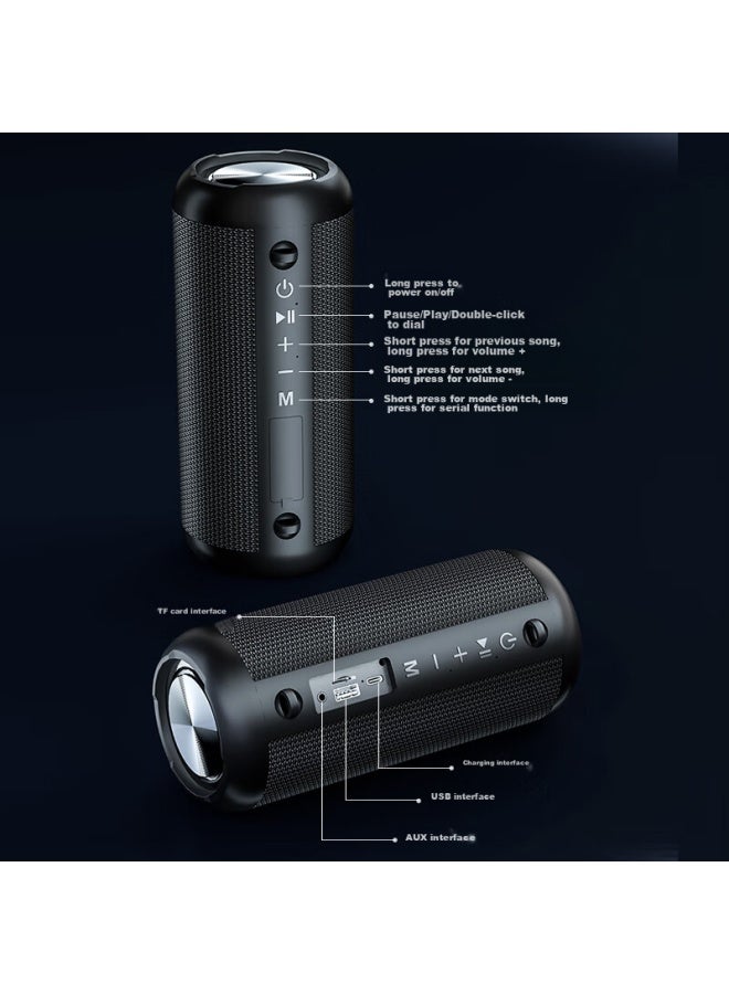 Newmine Bt500 Wireless Bluetooth Speaker, Outdoor High-power Subwoofer, Mini Portable, Square Dance, High Volume, Car-mounted, High-quality, Computer Desktop, Small Speaker - Image 2