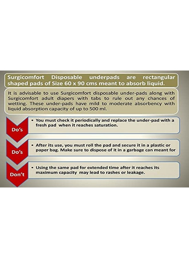 Cuff- Shield underpads, Super Absorbent Polymer u0026 Soft Surface (Large, 60x90 cm, Pack of 20 Pcs, Blue) - Image 5