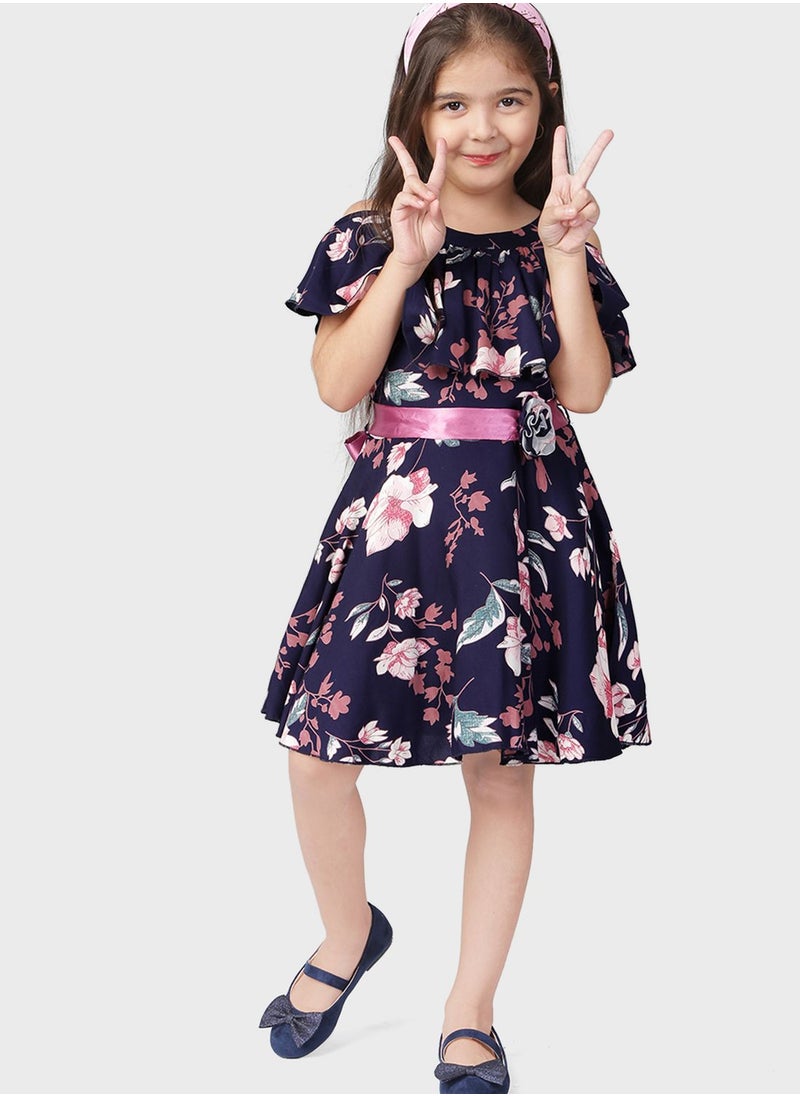 THE VANCA - Kids Floral Print Dress - Image 1