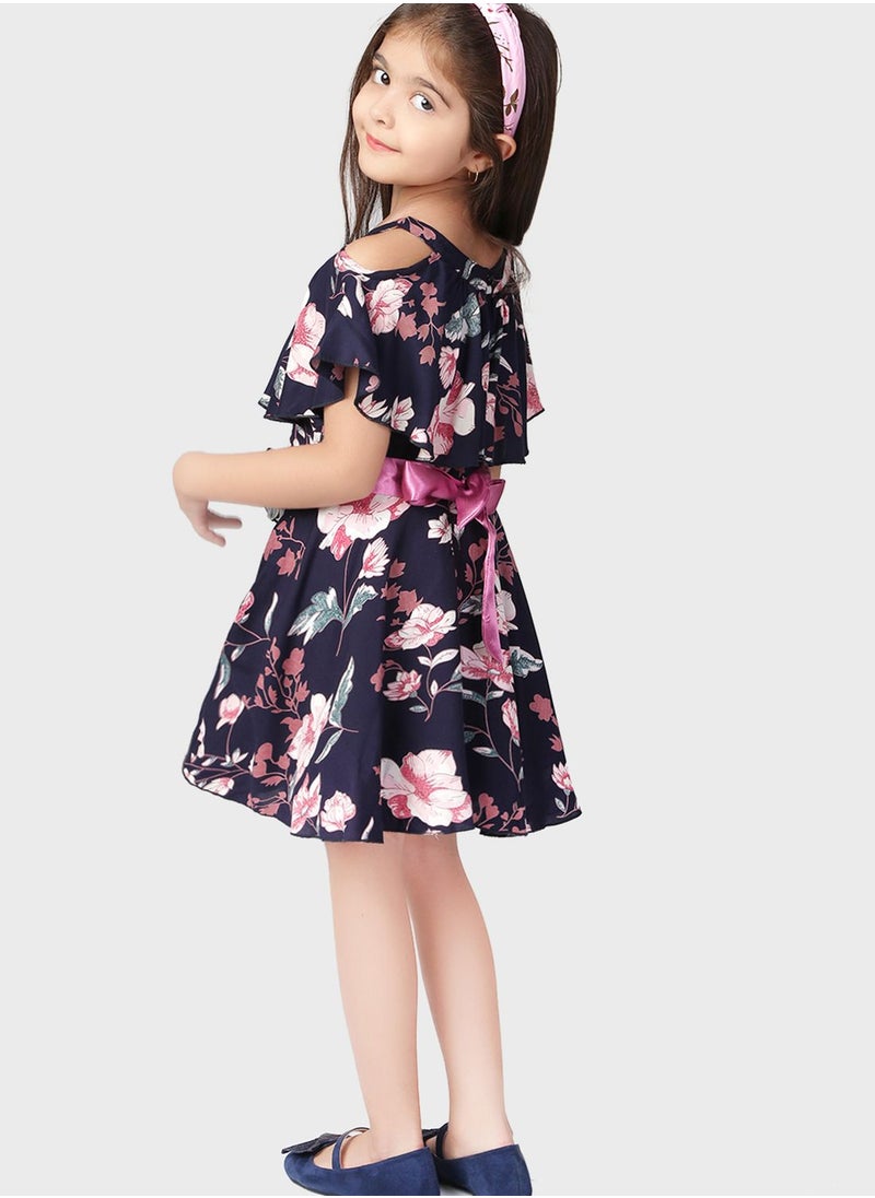 THE VANCA - Kids Floral Print Dress - Image 1