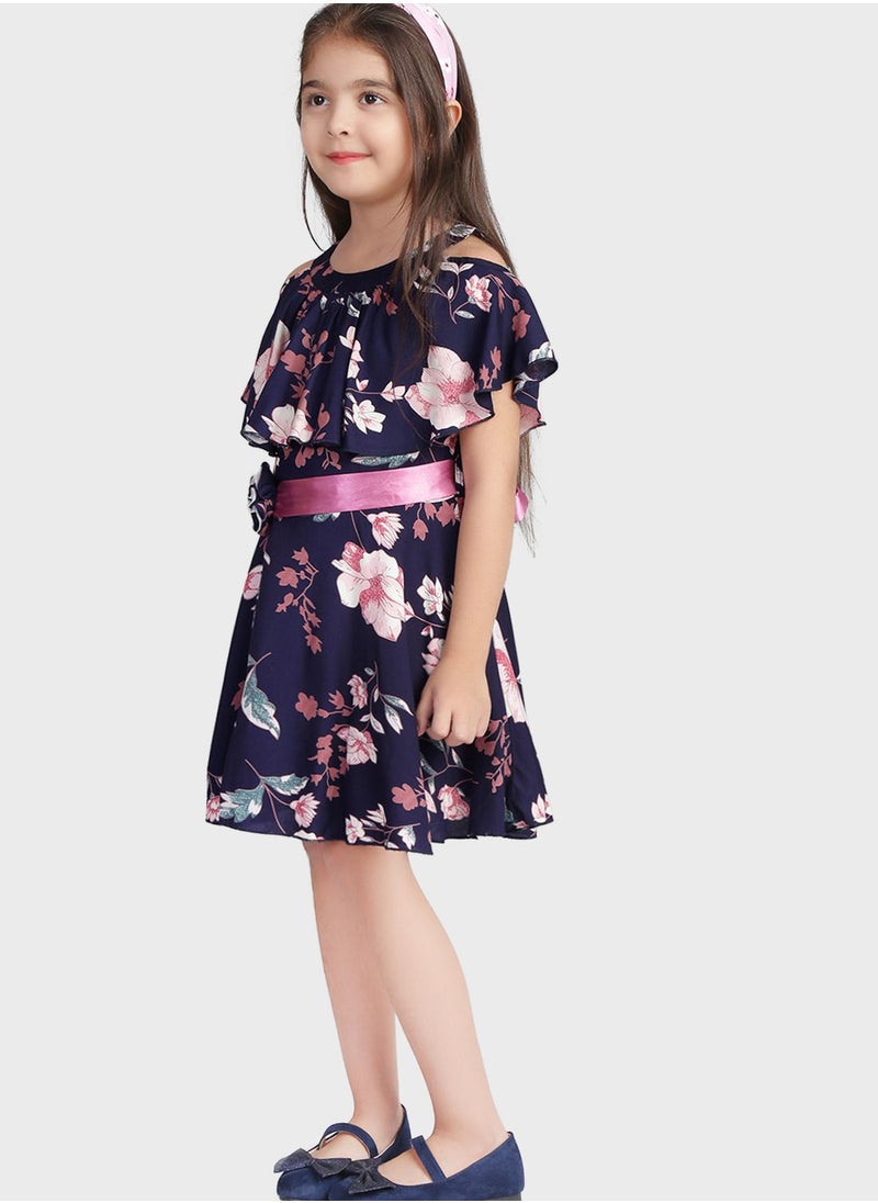 THE VANCA - Kids Floral Print Dress - Image 1