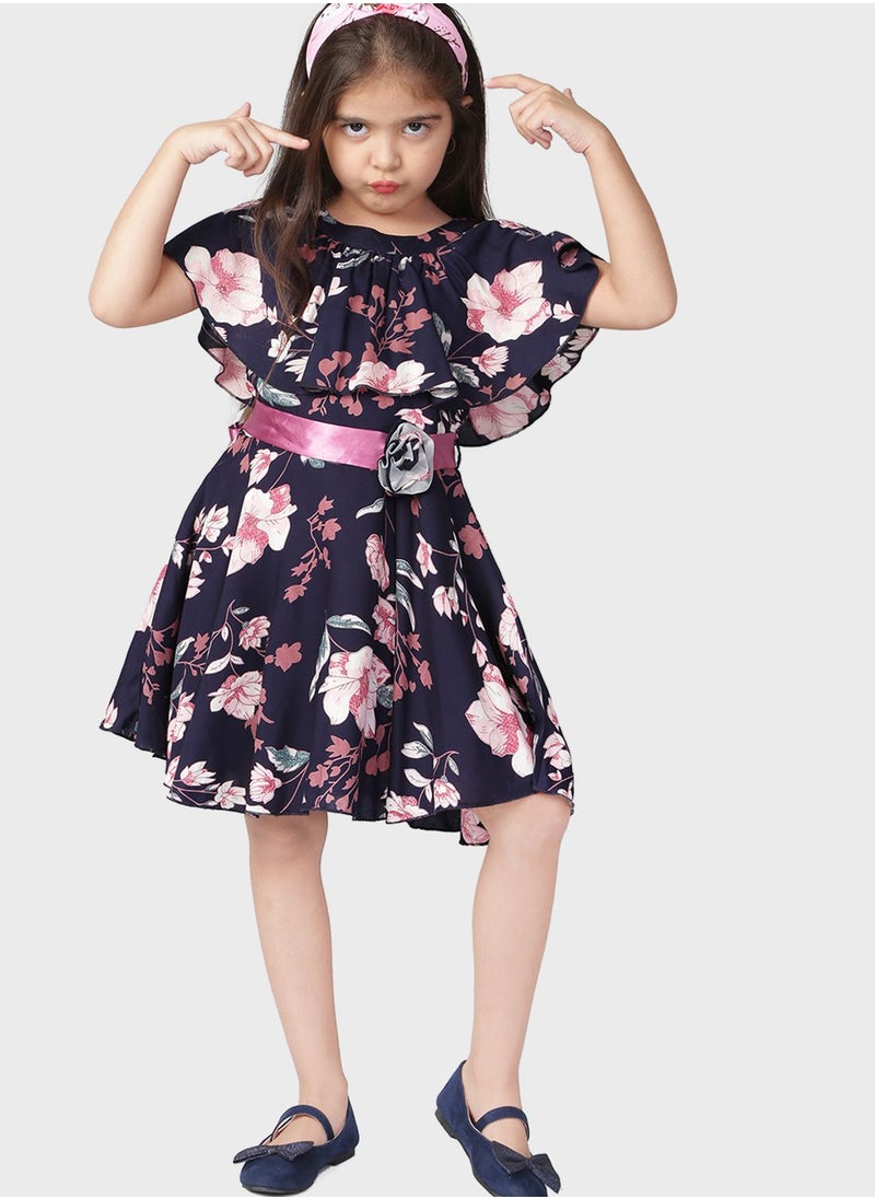 THE VANCA - Kids Floral Print Dress - Image 1
