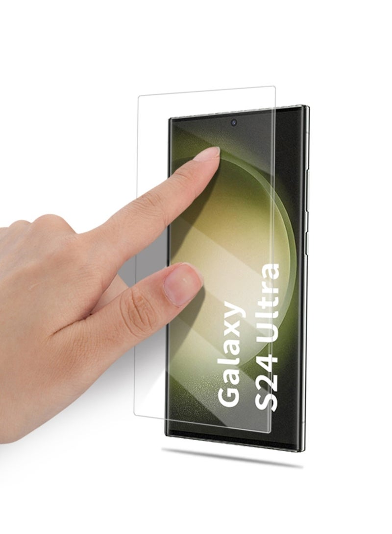 Samsung Galaxy S24 Ultra Screen Protector – UV Liquid Glue Full Screen Edge to Edge Tempered Glass Screen Protector, High Transparency, Delicate Touch, Anti-Explosion, Smooth Arc Edges. - Image 3