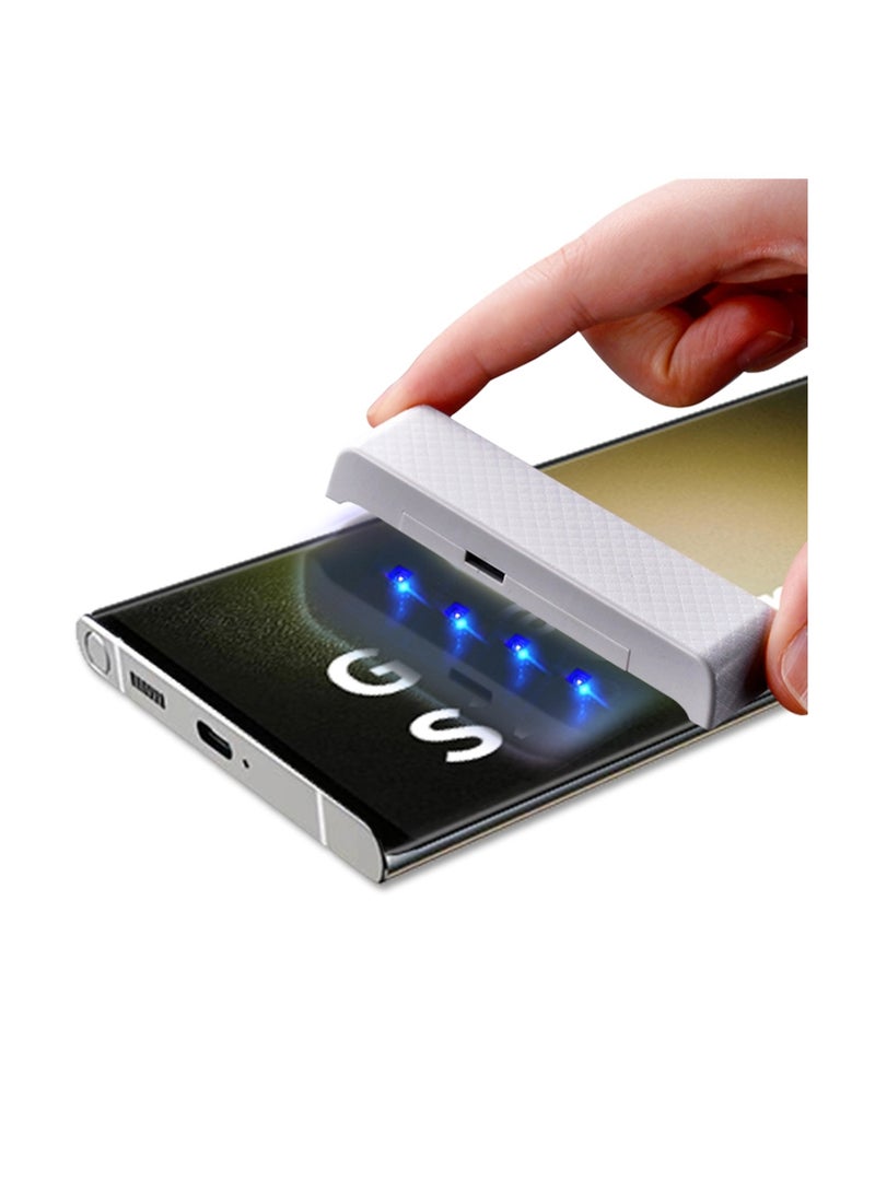 Samsung Galaxy S24 Ultra Screen Protector – UV Liquid Glue Full Screen Edge to Edge Tempered Glass Screen Protector, High Transparency, Delicate Touch, Anti-Explosion, Smooth Arc Edges. - Image 4