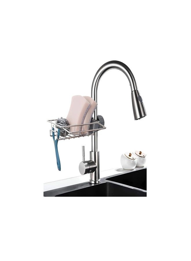 RENARSH RENARSHKitchen Accessories Kitchen Sponge Rack Dish Sink Drain Rack Faucet Storage Rack Basket Bathroom Rack Storage Accessories - Image 1