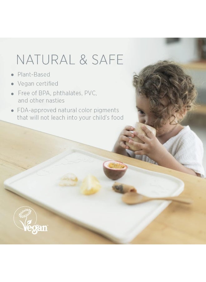 HEVEA Upcycled Place Mat Made from 100% Upcycled Natural Rubber Plant Based, Plastic-Free, Eco-Friendly, BPA-Free & FDA Approved (Peach) - Image 3