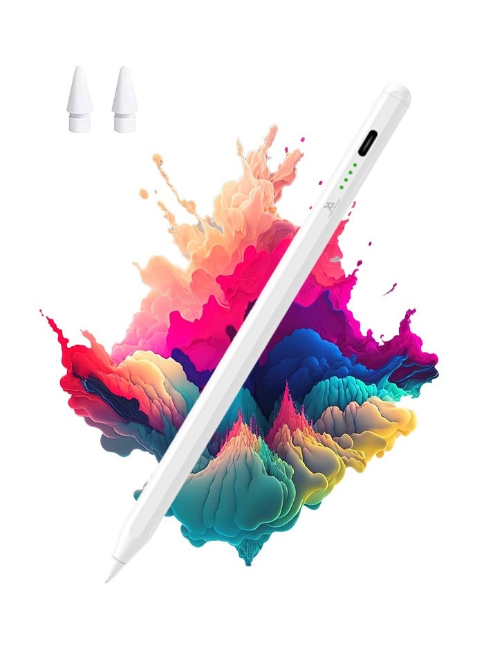 YZMA GLOBAL Smart Stylus Pen for iPad (2018–2025), Android & Windows Tablets – Palm Rejection, USB-C Charging, Tilt Sensitivity, Magnetic Attachment, High Precision Fine Tip  - Image 1