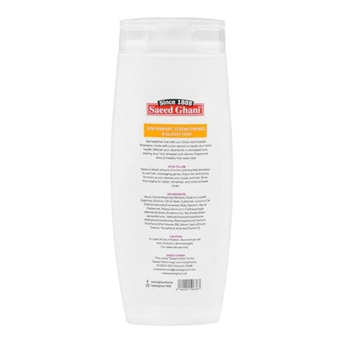 Saeed Ghani Onion Shampoo 200ml (5.07 fl.oz) - Image 2