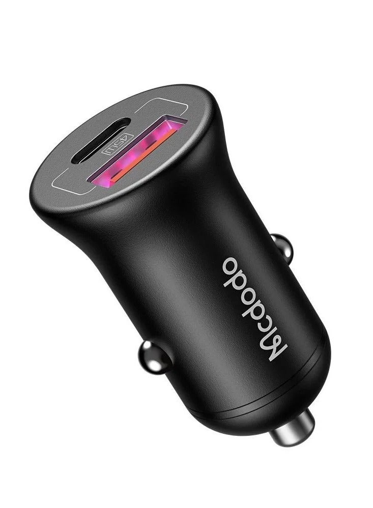 مكدودو Mcdodo CC-2680 شاحن سيارة USB+USB-C PD منفذ مزدوج 45 وات، 5 أمبير - Image 1