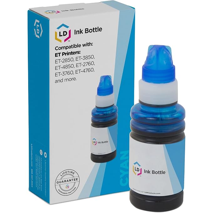 LD Products Compatible Ink-Bottle Replacement for 502 T502220-S (Cyan)