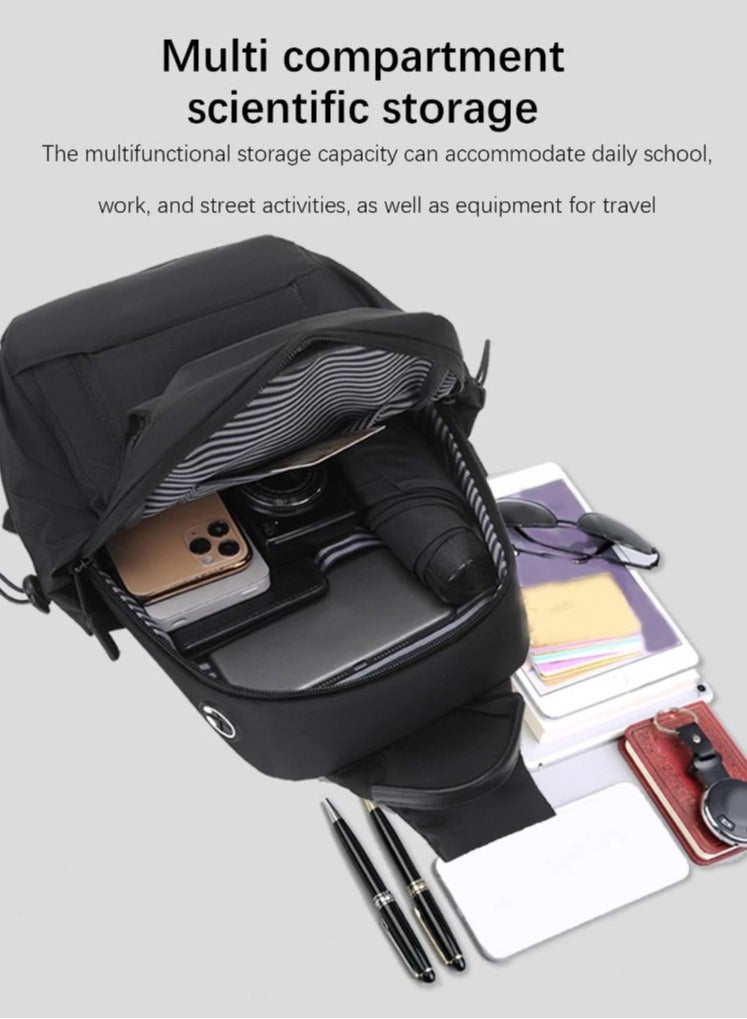 REBENUO Multi-purpose adjustable left or right shoulder backpack for travel, hiking, and cycling Model 905 - Image 3