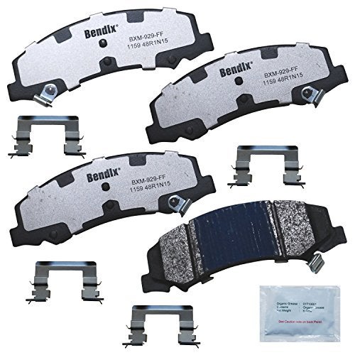 Bendix Fleet Metlok MKD1159FM Semi-Metallic Front Brake Pads for Select Models Buick LaCrosse, Lucerne, Cadillac DTS, Chevrolet Impala, Impala Limited, Monte Carlo - Image 1