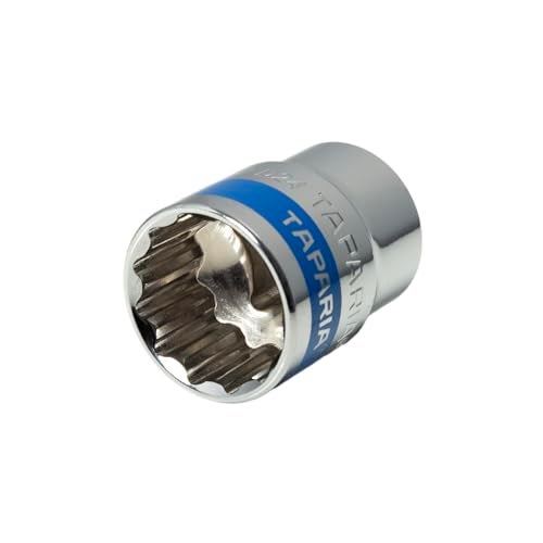 Taparia 1/2" Square Drive Socket (24 mm)- 12 Point or Bi Hex sockets for std Nuts and Bolts Compatible W/Ratchets, L Handles, Wrenches, Power Tools-Automotive & Mechanical work-DIY - Image 4