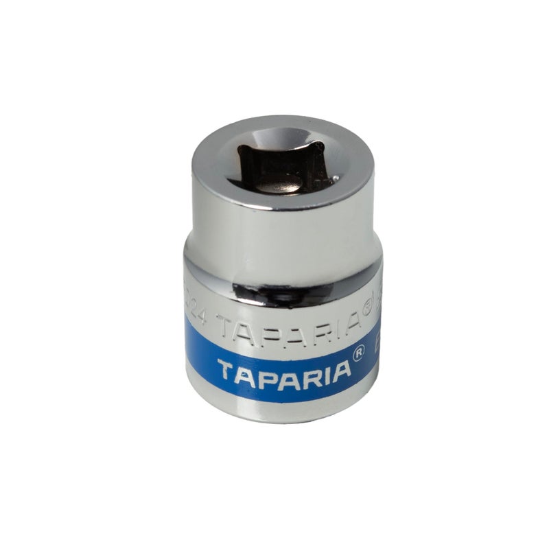 Taparia 1/2" Square Drive Socket (24 mm)- 12 Point or Bi Hex sockets for std Nuts and Bolts Compatible W/Ratchets, L Handles, Wrenches, Power Tools-Automotive & Mechanical work-DIY - Image 5