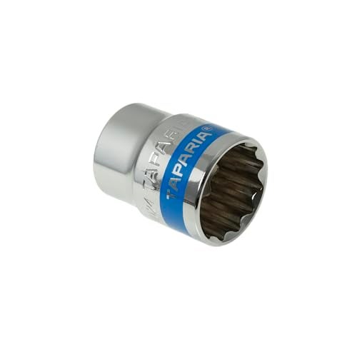 Taparia 1/2" Square Drive Socket (24 mm)- 12 Point or Bi Hex sockets for std Nuts and Bolts Compatible W/Ratchets, L Handles, Wrenches, Power Tools-Automotive & Mechanical work-DIY - Image 3